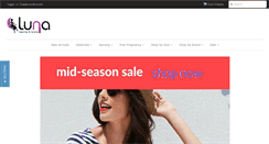 Desktop Screenshot of lunamaternity.com